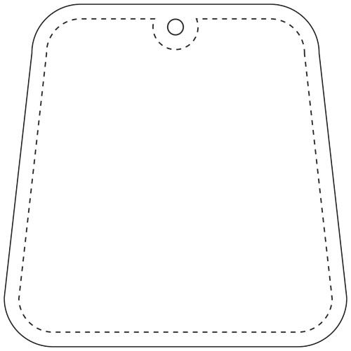 Colgante de PVC reflectante en forma de trapecio H-09 