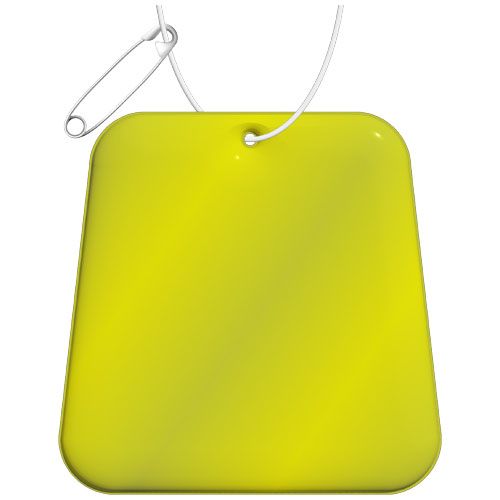 COLGANTE DE PVC REFLECTANTE EN FORMA DE TRAPECIO H-09 