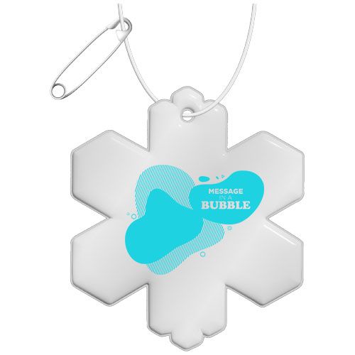 Attache réfléchissante RFX™ en TPU en forme de flocon de neige - 2