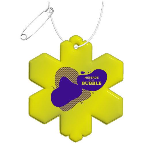 Colgante de TPU reflectante en forma de copo de nieve H-10 