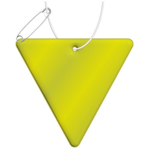 COLGANTE DE PVC REFLECTANTE EN FORMA DE TRIÁNGULO INVERTIDO 