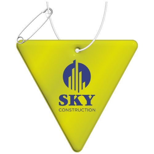 Colgante de TPU reflectante en forma de triángulo invertido H-12 