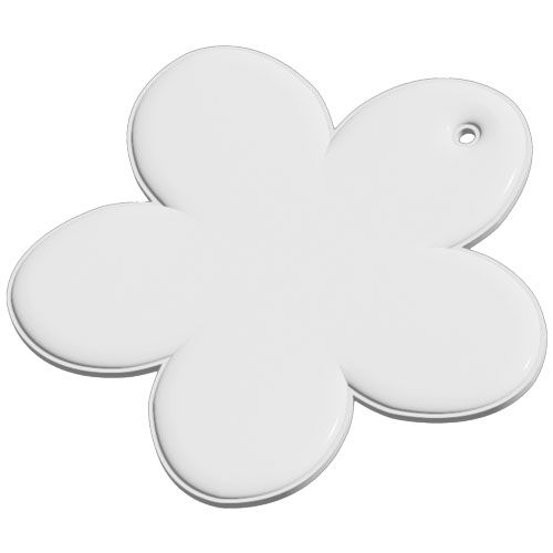 white Colgante de PVC reflectante en forma de flor H-13