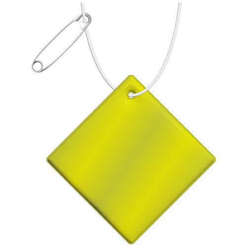 Colgante de PVC reflectante en forma de diamante grande H-20 