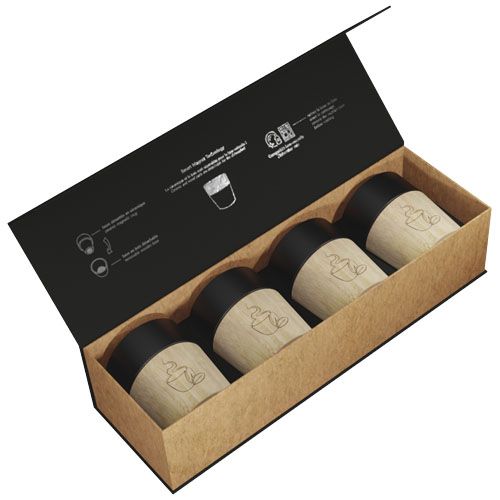 SET DE 4 TAZAS PARA CAFÉ DE CERÁMICA MAGNÉTICA SCX 