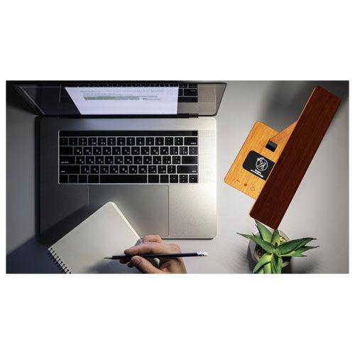 pardo Lámpara de escritorio de madera de 10W SCX