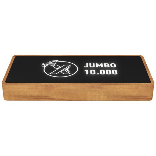 Batería externa inalámbrica de madera de 10 000mAh 