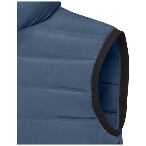 azul oscuro Chaleco de plumón con aislamiento para hombre