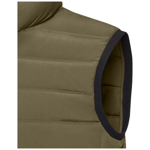 verde bosque Chaleco de plumón con aislamiento para hombre