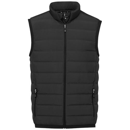black Chaleco de plumón con aislamiento para hombre