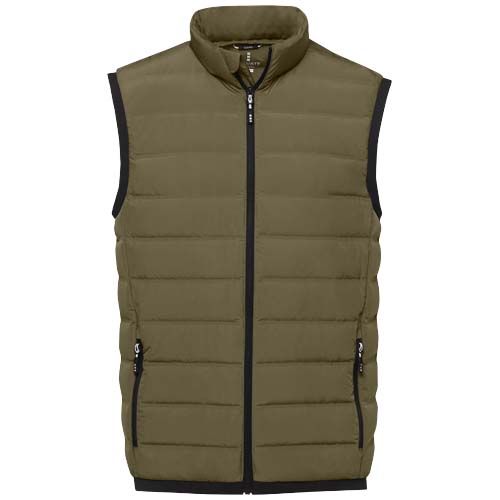 verde bosque Chaleco de plumón con aislamiento para hombre Macin
