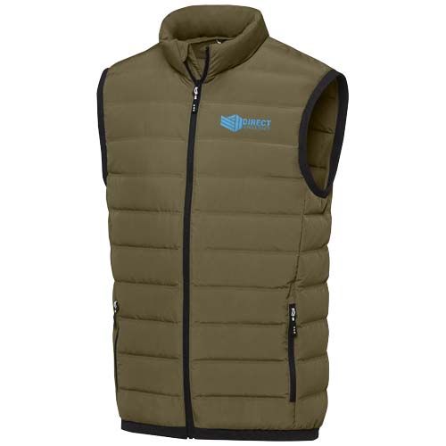 verde bosque Chaleco de plumón con aislamiento para hombre Macin