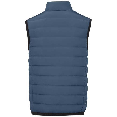 azul oscuro Chaleco de plumón con aislamiento para hombre