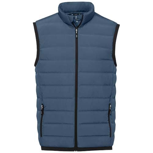 azul oscuro Chaleco de plumón con aislamiento para hombre