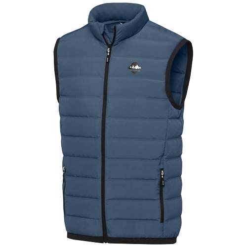 azul oscuro Chaleco de plumón con aislamiento para hombre