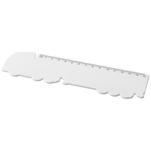 Règle Tait de 15 cm en plastique recyclé en forme de camion - 2