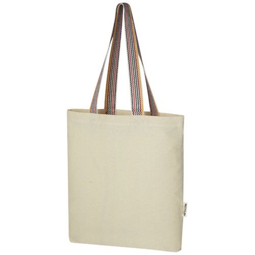 natural Bolsa Tote de algodón reciclado de 180 g/m² de 5 l