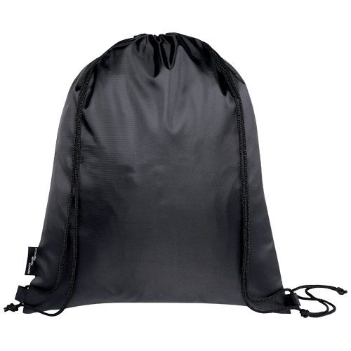 gris chiné/negro Bolsa con cordón plegable reciclada de 7L