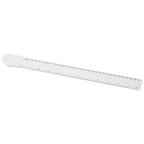 Règle Tait de 30 cm en plastique recyclé en forme de cœur - 2