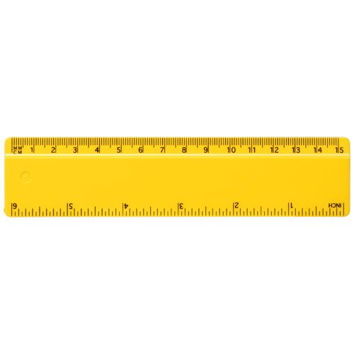 Regla de plástico reciclado de 15 cm 
