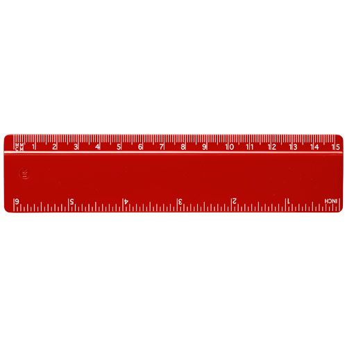 Regla de plástico reciclado de 15 cm 