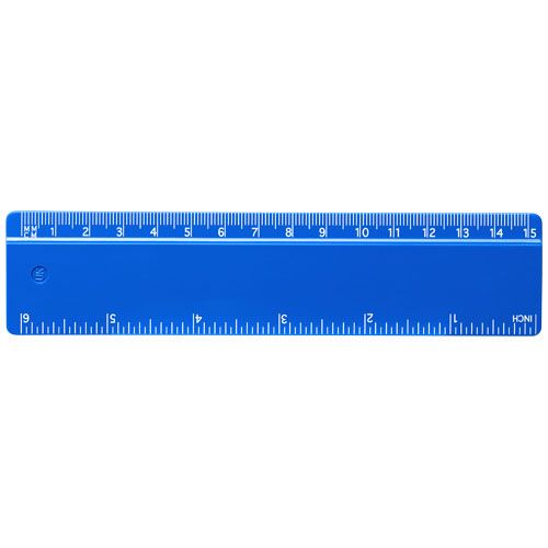 Regla de plástico reciclado de 15 cm 