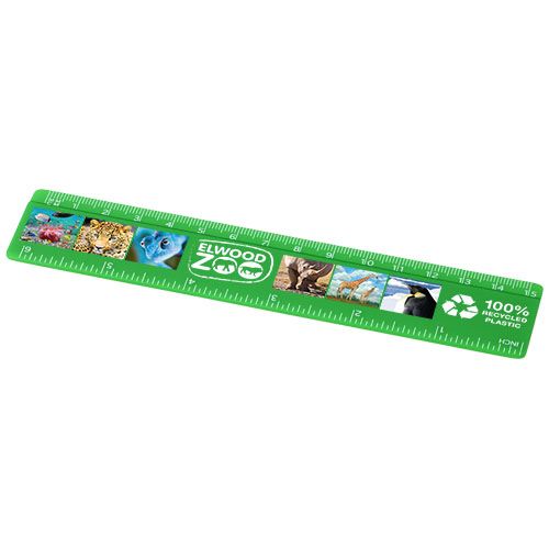 Regla de plástico reciclado de 15 cm 