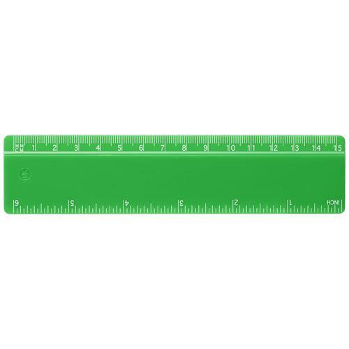 Regla de plástico reciclado de 15 cm 