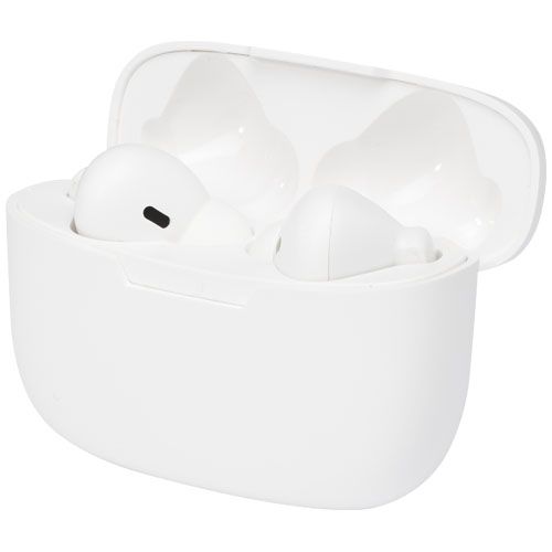 white Auriculares inalámbricos con emparejamiento automático True Wireless