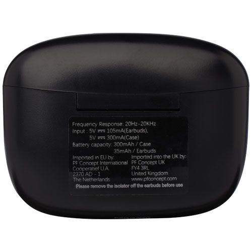 black Auriculares inalámbricos con emparejamiento automático True Wireless