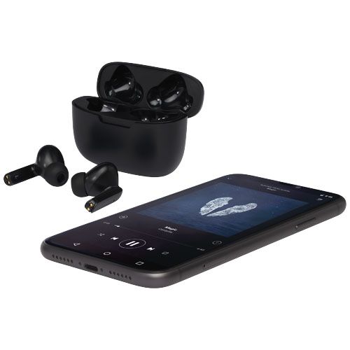 black Auriculares inalámbricos con emparejamiento automático True Wireless