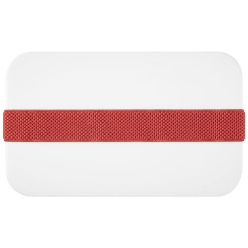 blanco/rojo Fiambrera de una sola capa