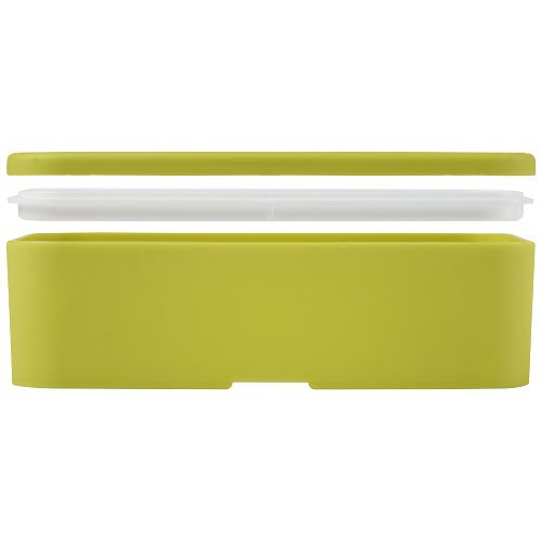 verde lima/blanco Fiambrera de una sola capa