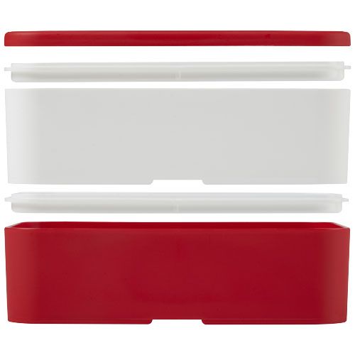 blanco/rojo Fiambrera de doble capa