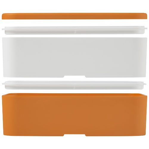 naranja/blanco Fiambrera de doble capa
