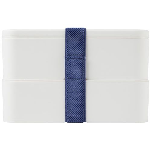 blanco/azul Fiambrera de doble capa