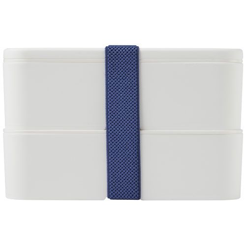 blanco/azul Fiambrera de doble capa