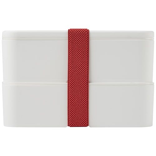 blanco/rojo Fiambrera de doble capa