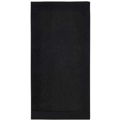 black Toalla de 50 x 100 cm de algodón de 550 g/m²