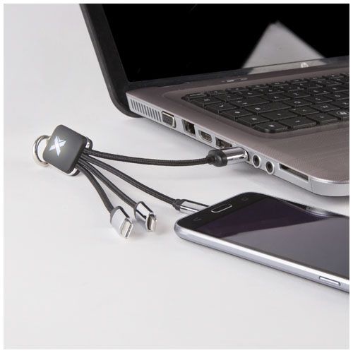 negro/blanco SCX.design C15 quatro light-up cable retroiluminado