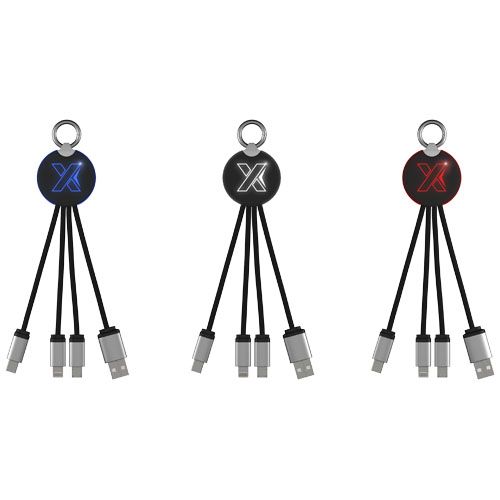 rojo/negro SCX.design C16 ring light-up cable retroiluminado