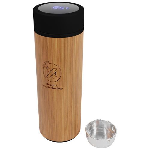 Botella inteligente de bambú de 500 ml 
