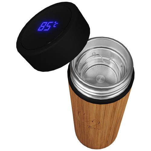 Botella inteligente de bambú de 500 ml 