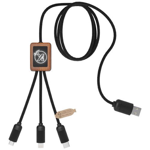 Cable de bambú 3 en 1 