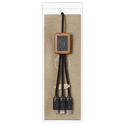 Cable de bambú 3 en 1 