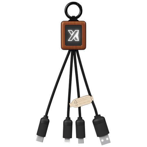 madera/negro SCX.design Cable de madera de 20 W FSC fácil de usar C-19