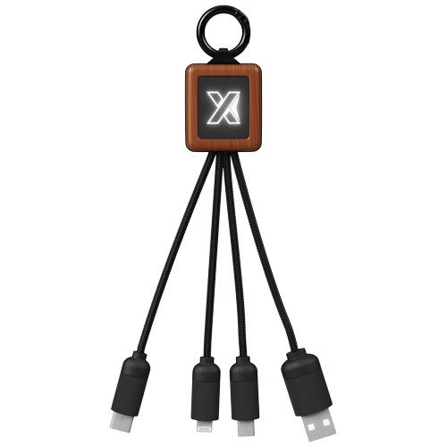 madera/negro SCX.design Cable de madera de 20 W FSC fácil de usar C-19
