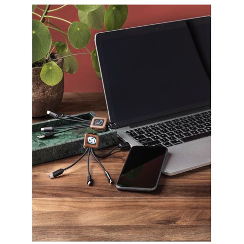 madera/negro SCX.design Cable de madera de 20 W FSC fácil de usar C-19