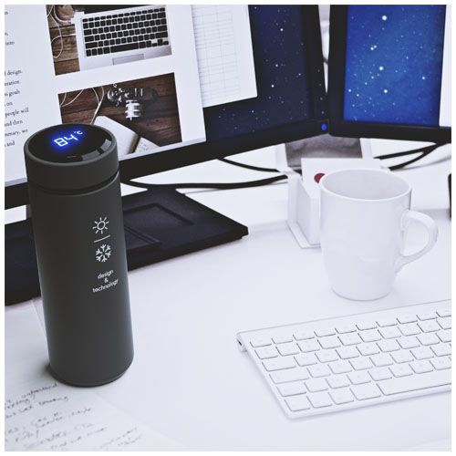 black SCX.design D10 Botella con aislamiento térmico