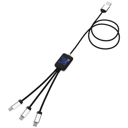 azul/negro SCX.design C17 easy to use light-up cable retroiluminado